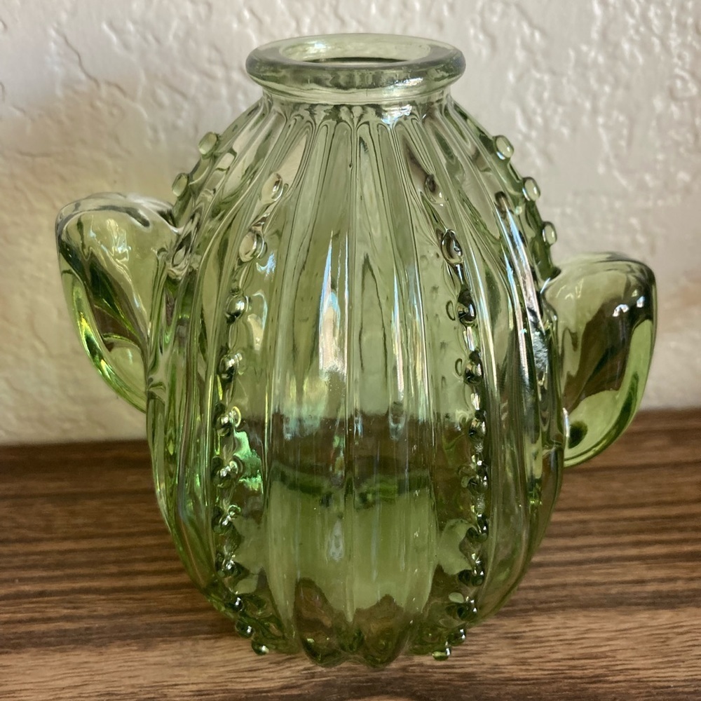 Target Bullseye 2023 Cactus 🌵 Green Glass Planter Vase Bundle Brand New - Picture 11 of 14